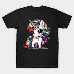 Chibi Unicorn | Anime Style | T Shirt Design T-Shirt